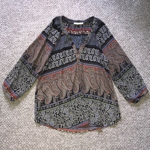 LUSH Paisley Print Blouse